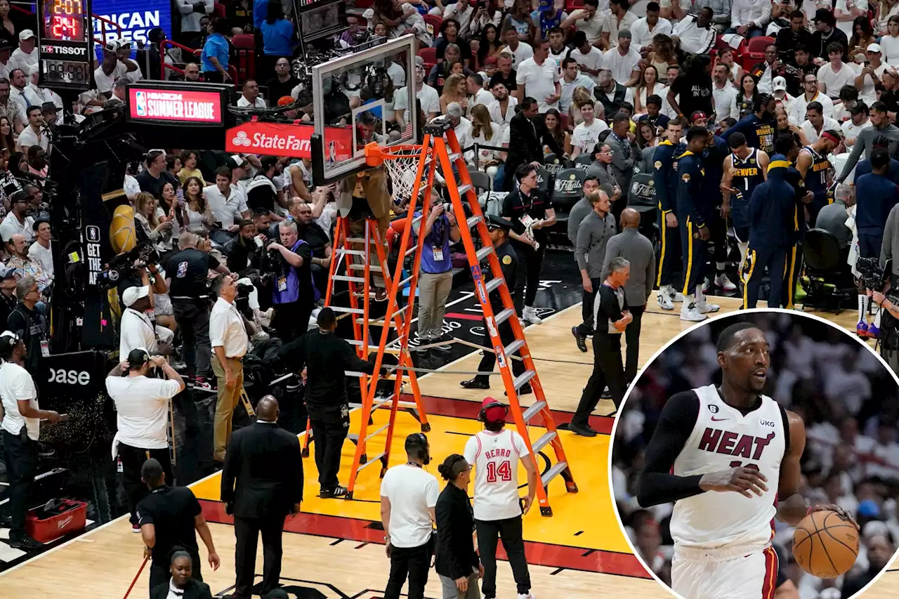 Bam Adebayo’s missed dunk led to rim delay in Game 4 of NBA Finals