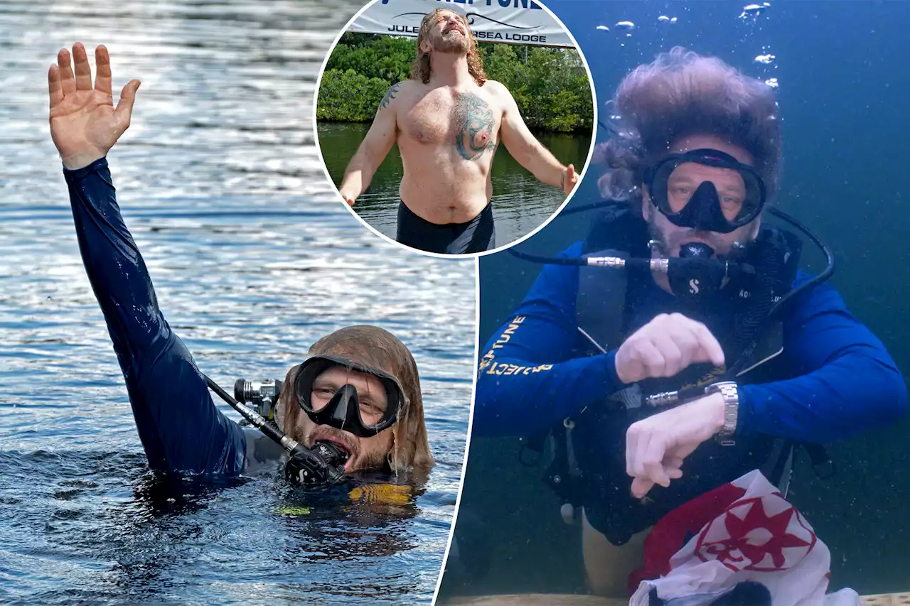 Florida’s ‘Dr. Deep’ resurfaces after a record 100 days living underwater