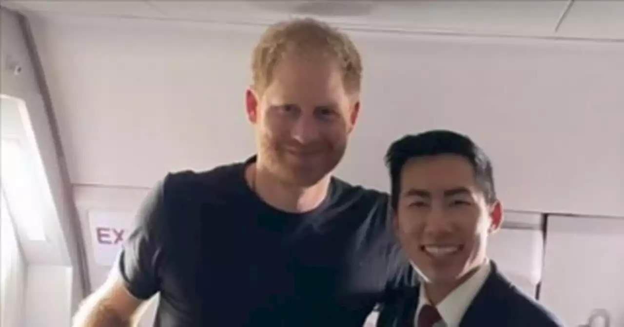 Prince Harry's surprise gift for flight attendant in dash back to California