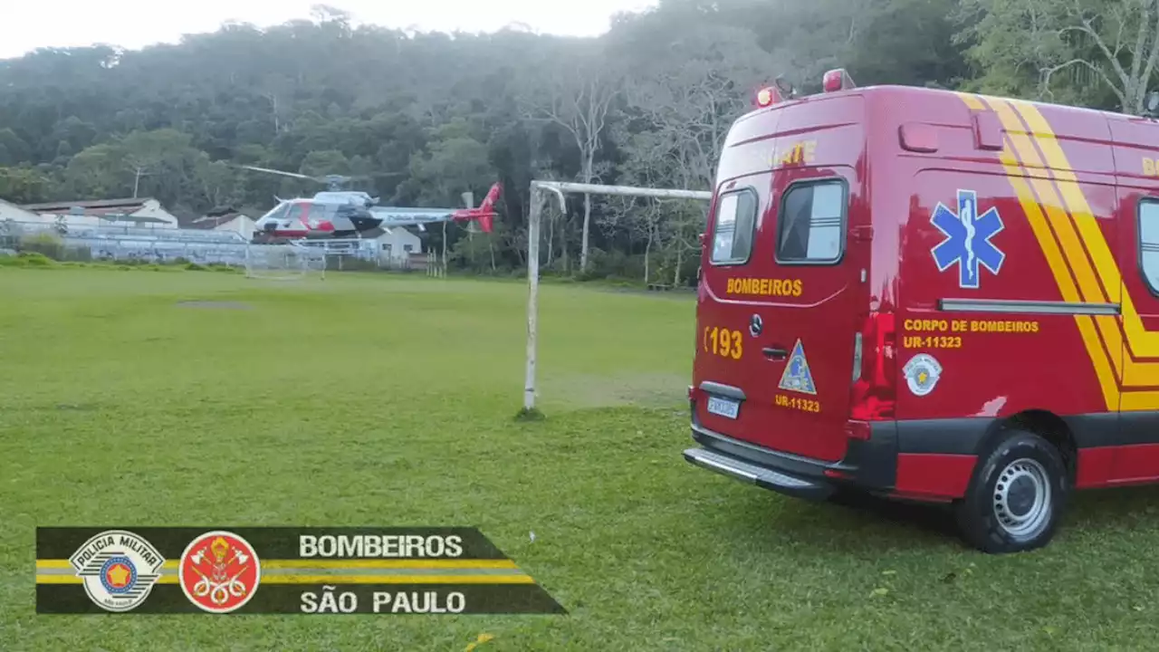 Mulher ferida é resgatada por helicóptero Águia no Pico dos Marins