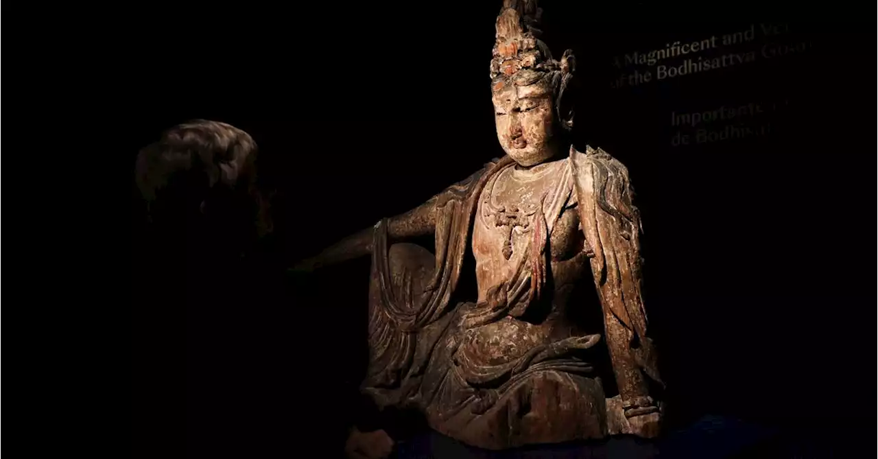 Rare Chinese Buddha statue up for auction at Bonhams in Paris