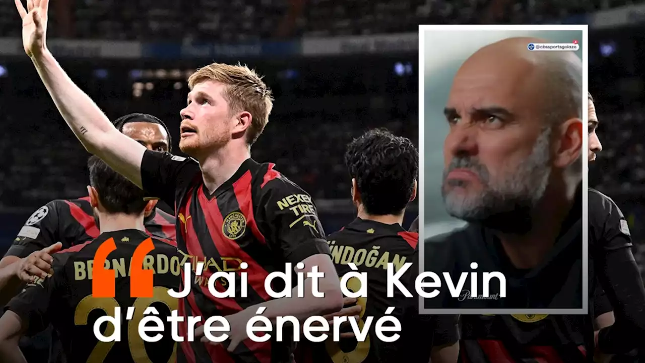 'Sans lui, ça aurait été presque impossible': Pep Guardiola encense encore Kevin De Bruyne et lui demande... d'être grognon