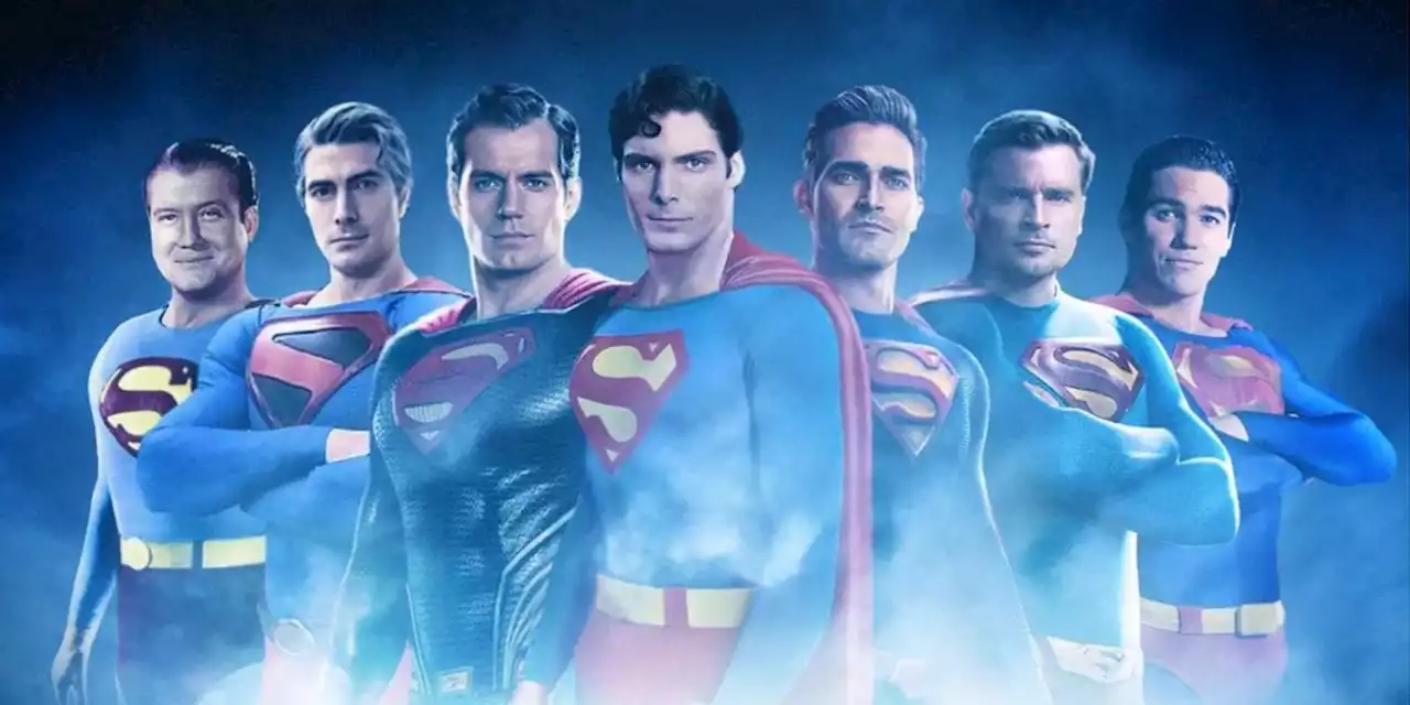 7 Superman Actors Unite For One Epic DC Crossover In Fan Art