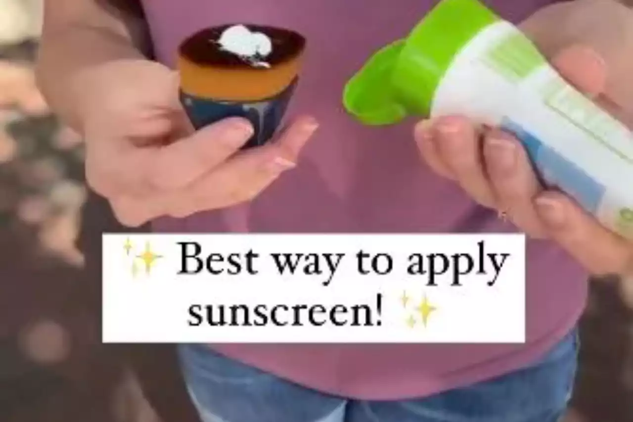 Mum shows how you’ve been putting your kids’ suncream on all wrong