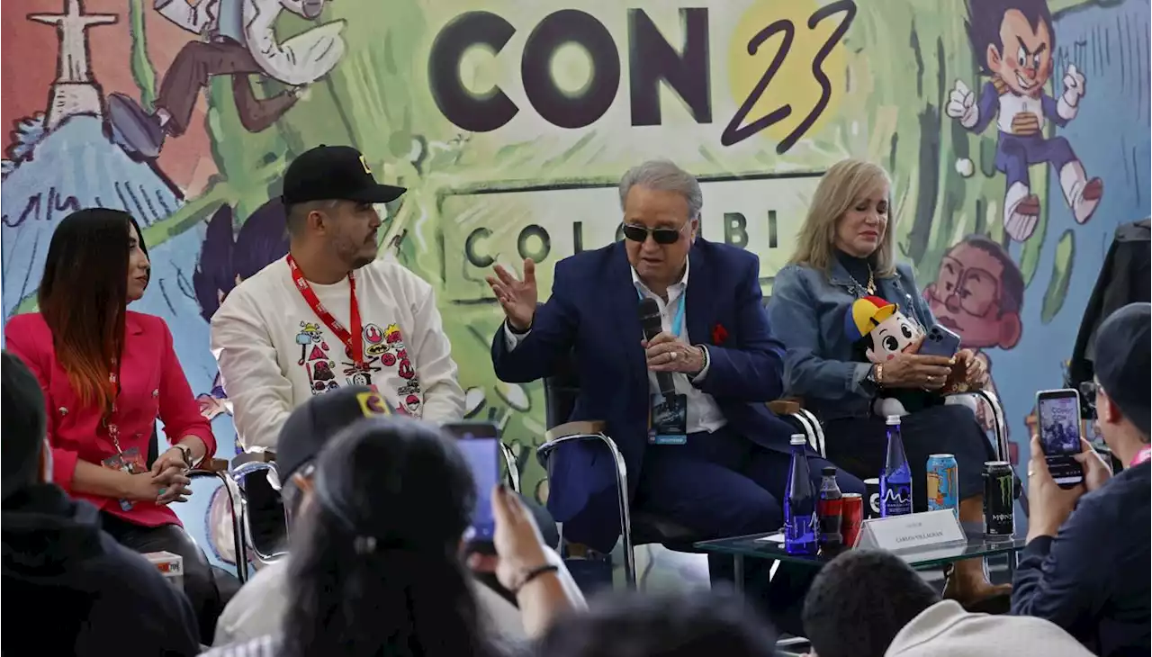 Carlos Villagrán y actores de voz llenan de vida la apertura de Comic Con en Bogotá