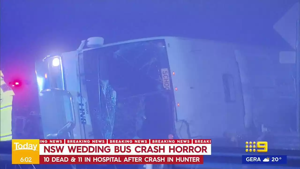 Ten people killed in Hunter Valley bus crash