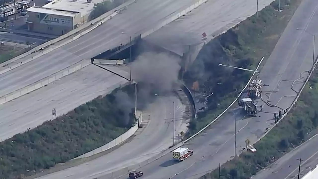 Portion of I-95 collapses in Philadelphia