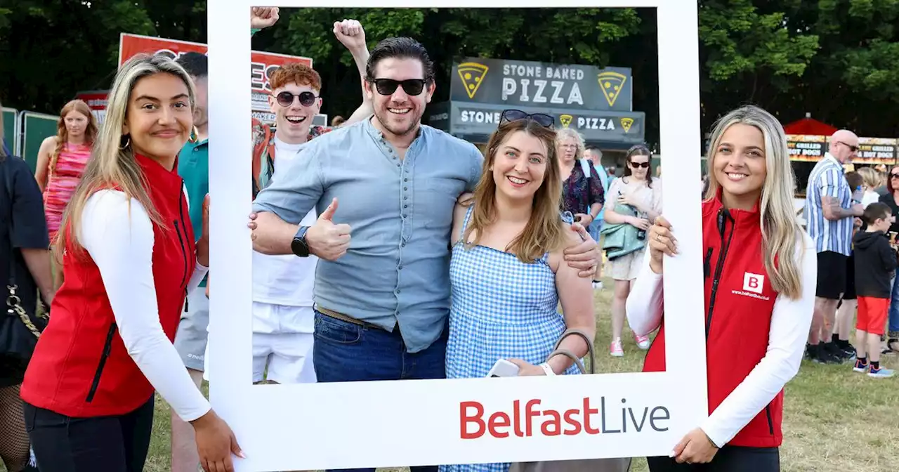 George Ezra fans pose for Belfast Live at Belsonic gig