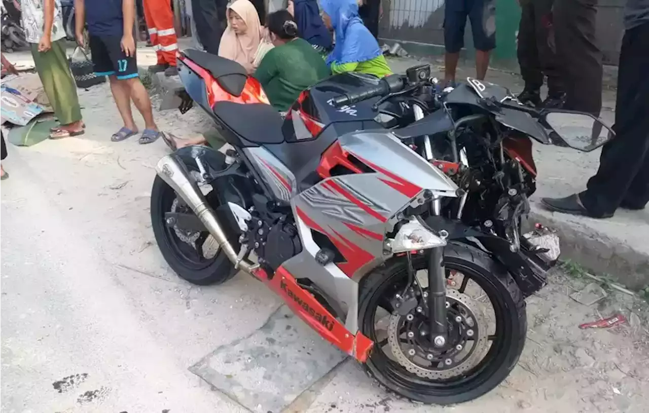 Motor Bebek Adu Banteng dengan Ninja, Satu Tewas dan Satu Kritis