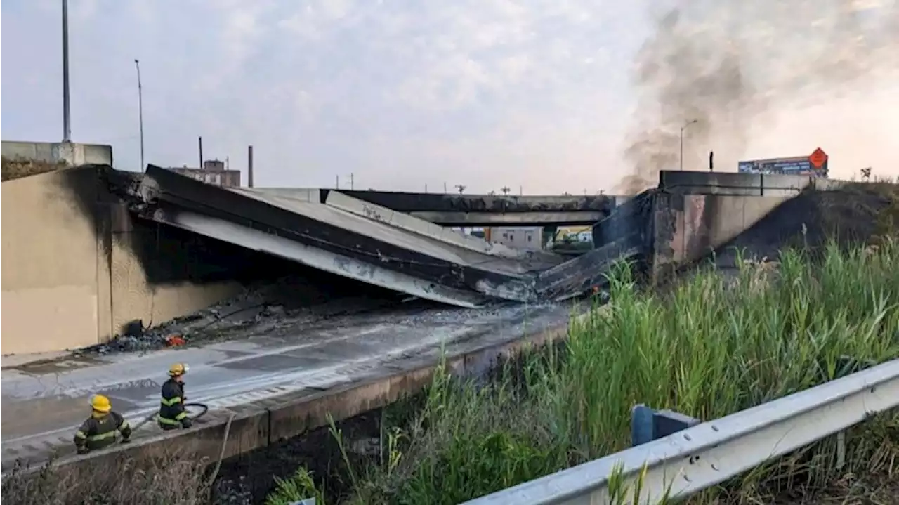 Teil von Autobahn in US-Stadt Philadelphia stürzt ein