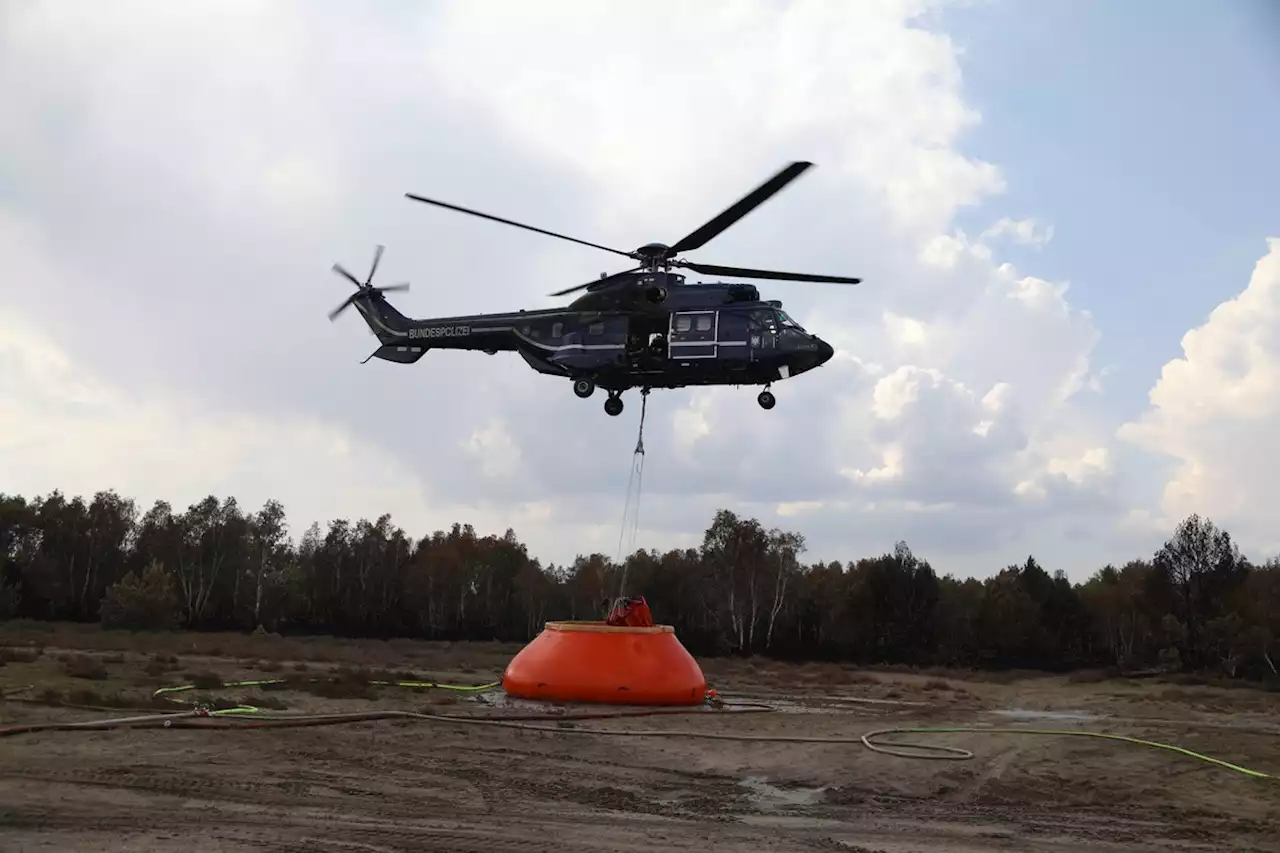 Wald- und Vegetationsbrand bei Jüterbog: Weitere Unterstützung durch die Bundespolizei