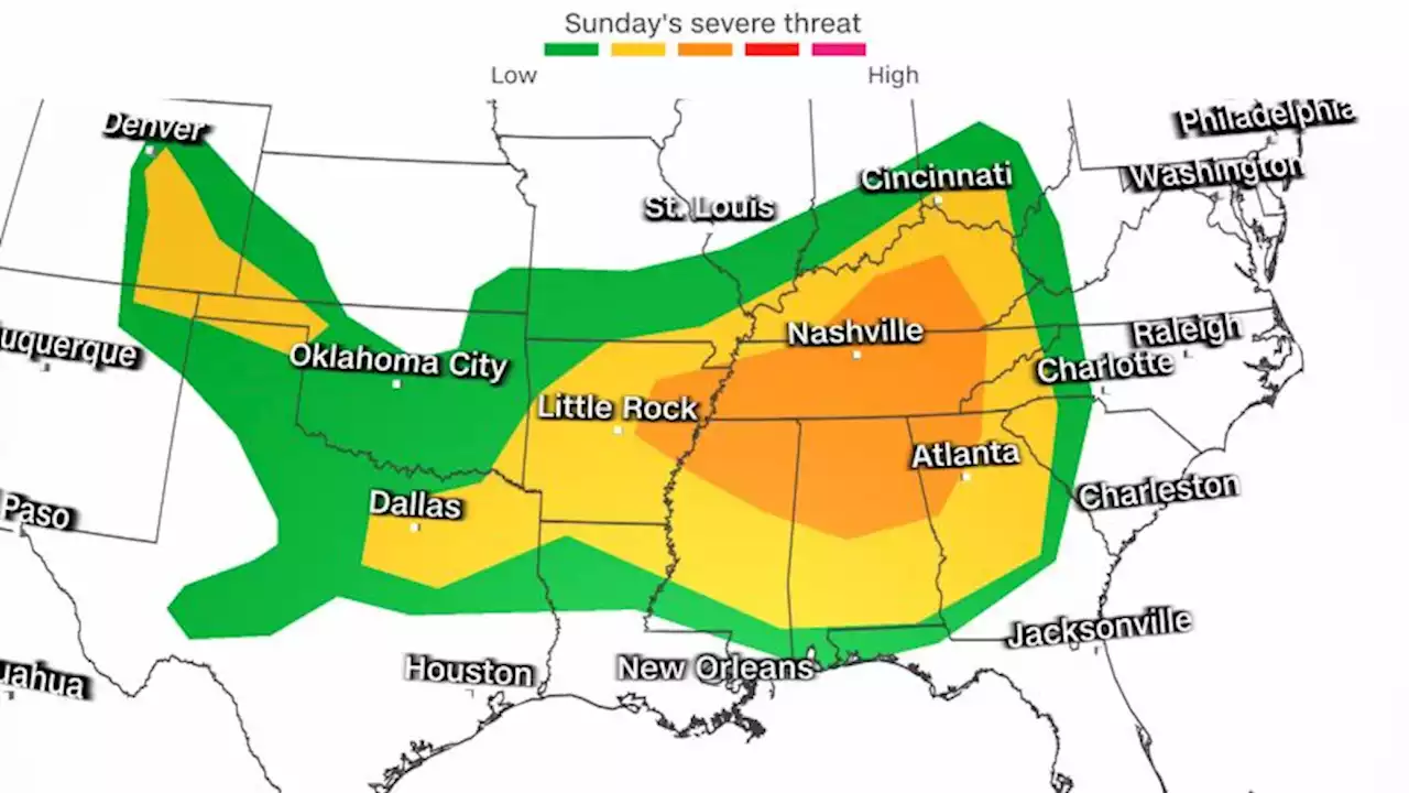 More than 60 million people could face severe storms Sunday | CNN