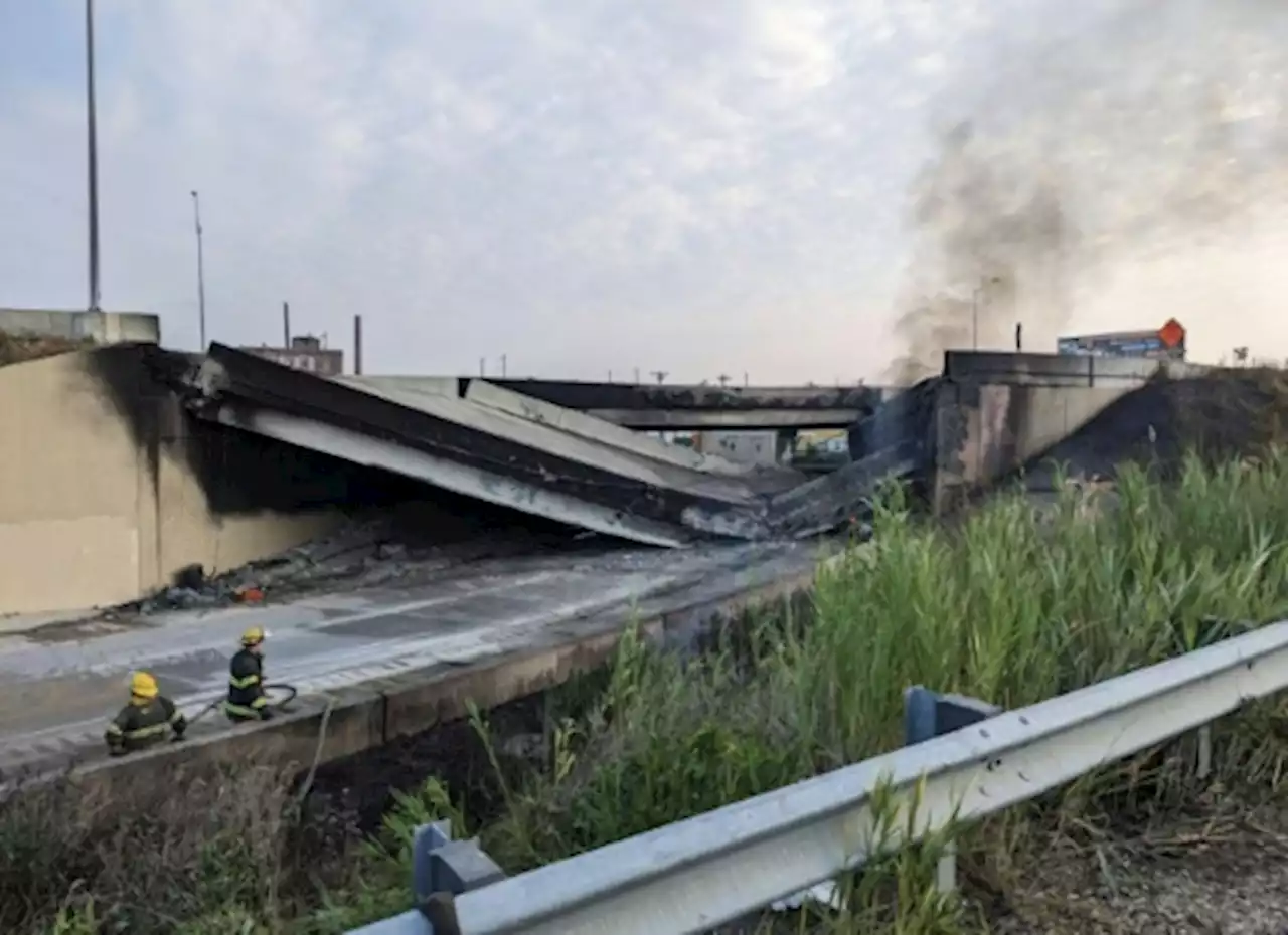 Une autoroute majeure s'effondre à Philadelphie, dans l'est des Etats-Unis