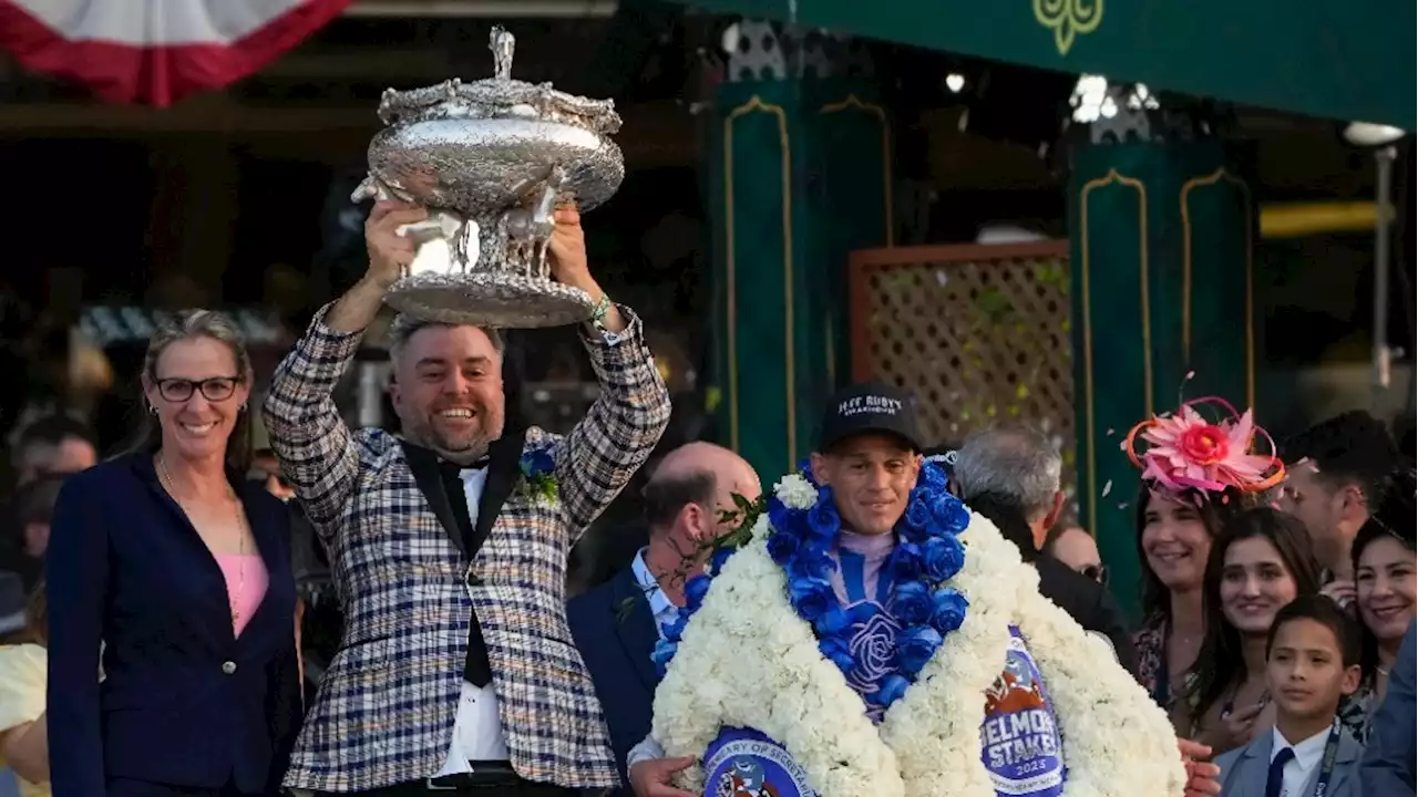 Arcangelo wins Belmont Stakes to make Jena Antonucci 1st female trainer to win a Triple Crown race