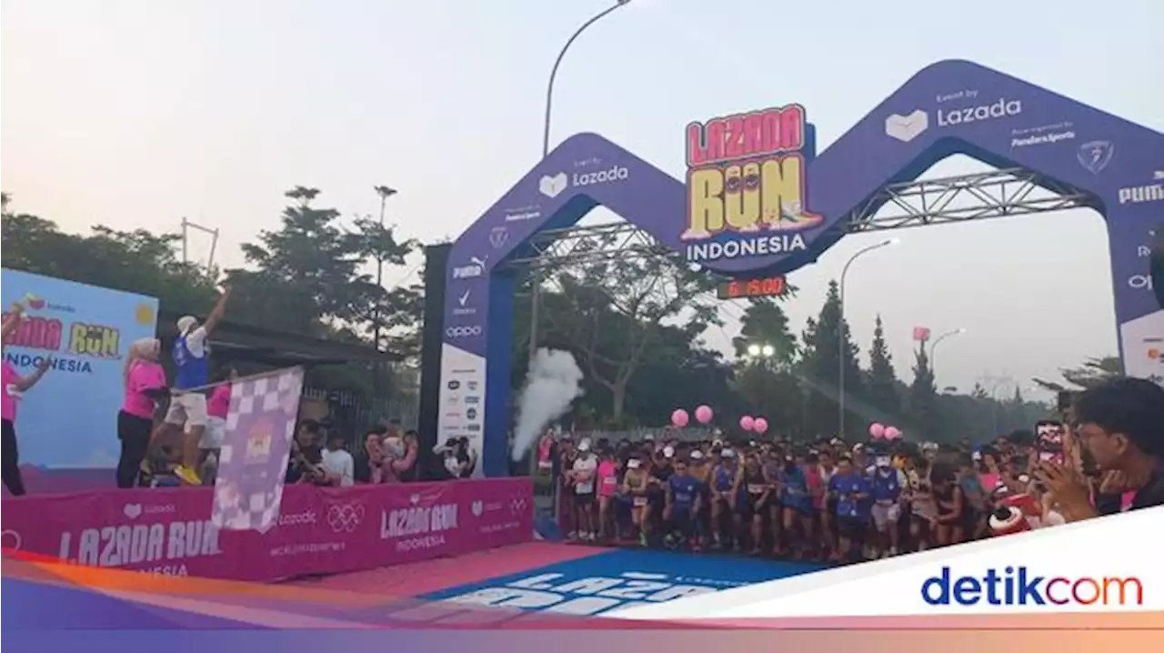 Hampir 8.000 Pelari Meriahkan Lazada Run di ICE BSD, Ada dari Kenya