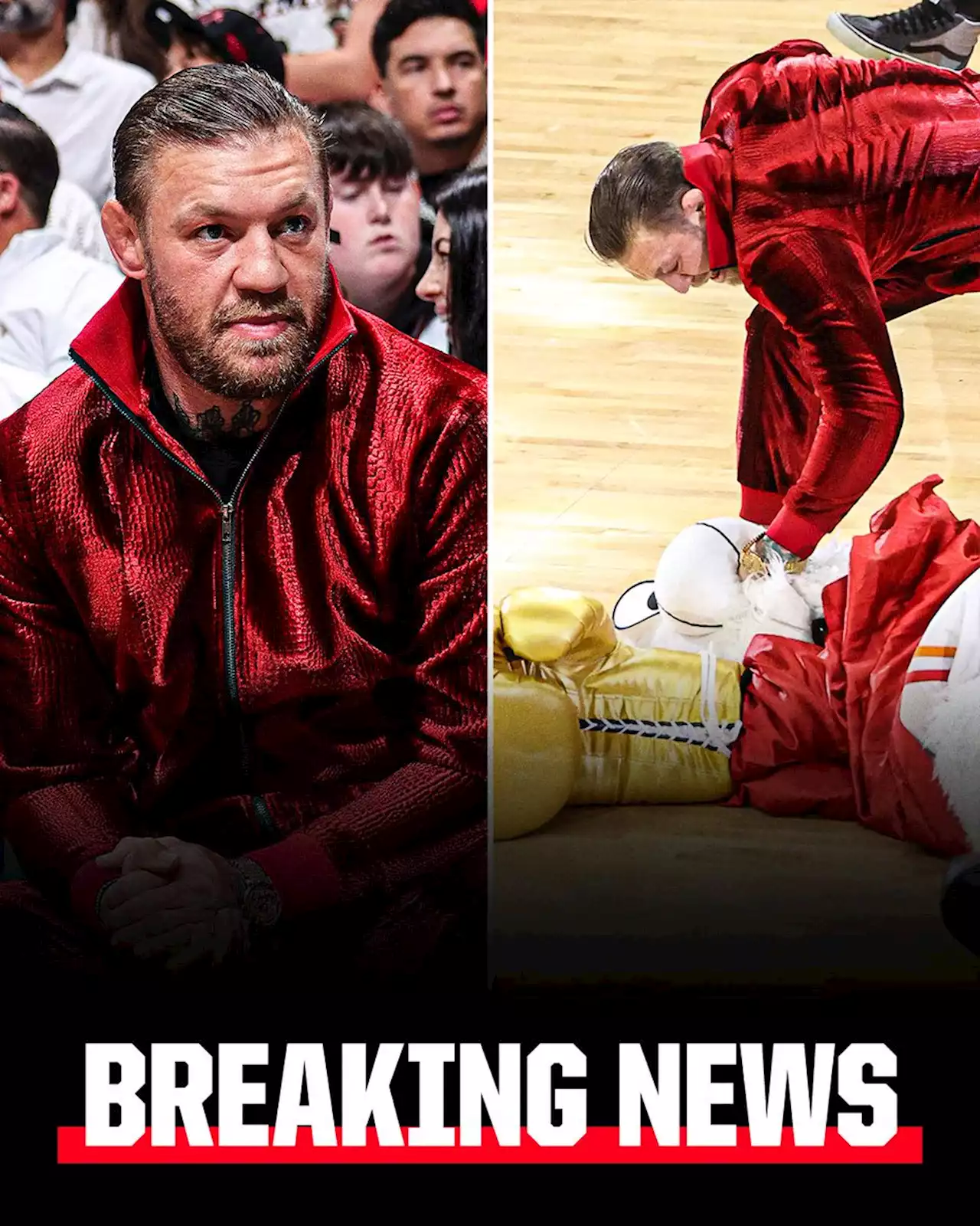 Improper 1-2: McGregor puts Heat mascot in ER