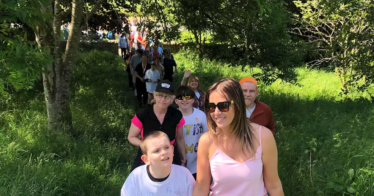 Glasgow primary pupils take part in Autism Pride woodland walk