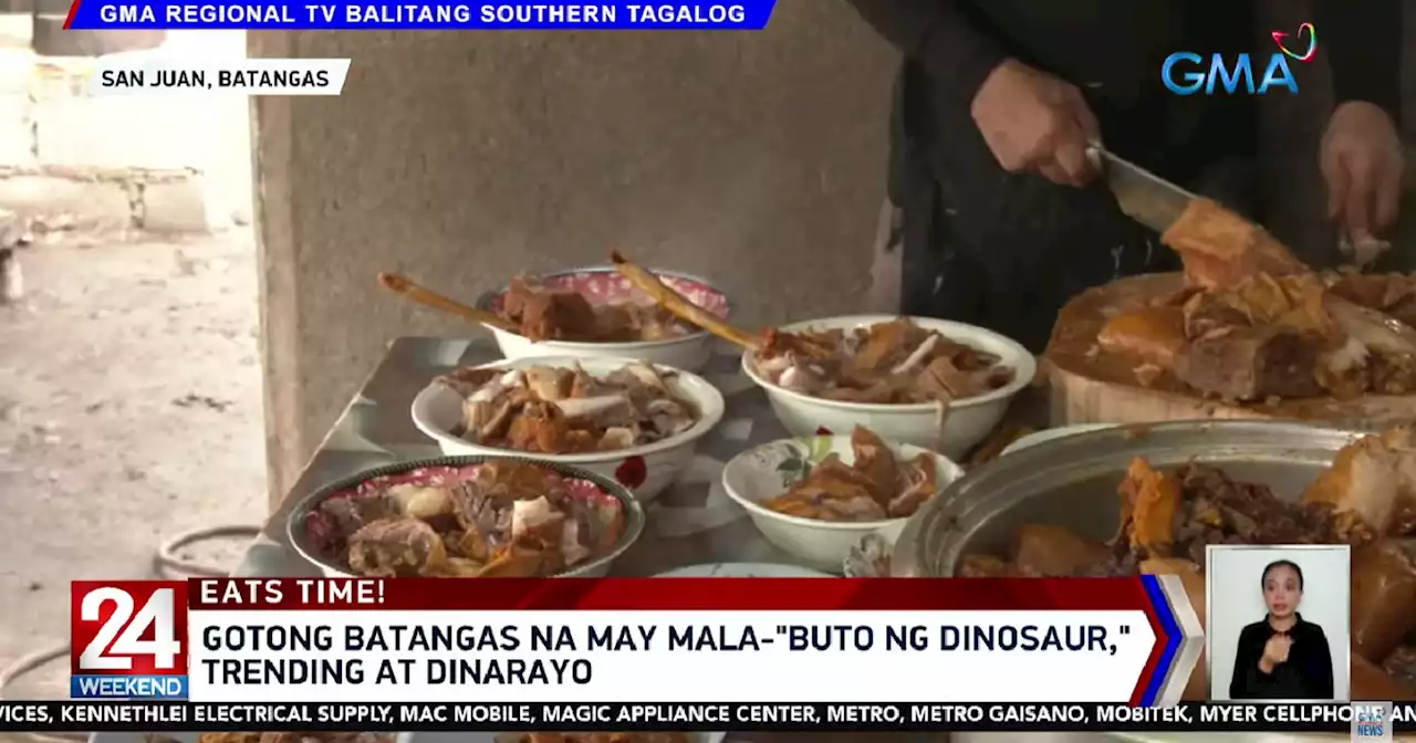 This gotohan in Batangas is famous for using 'dinosaur-like' ingredient