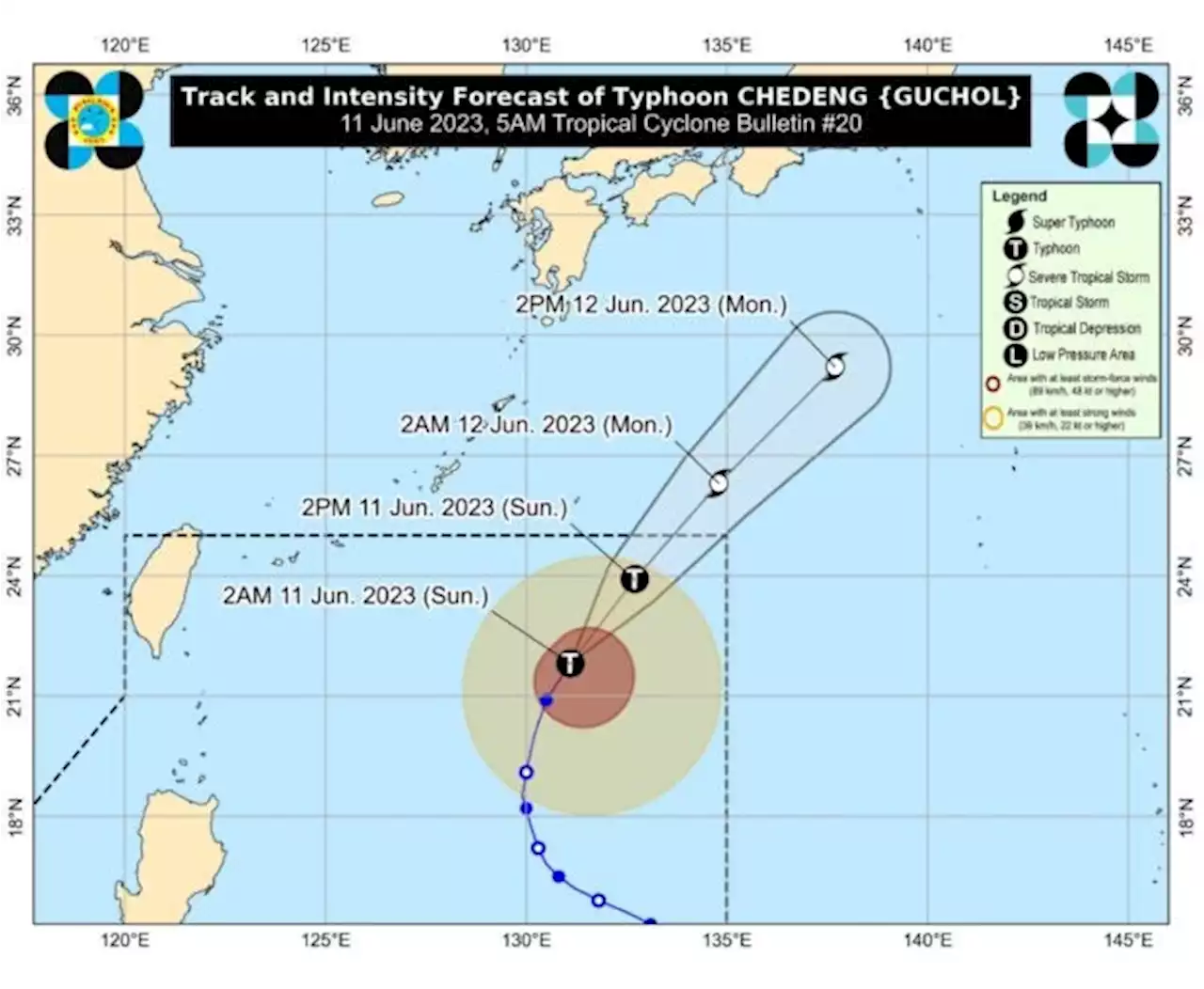 Typhoon Chedeng further weakens, accelerates away from Philippine landmass