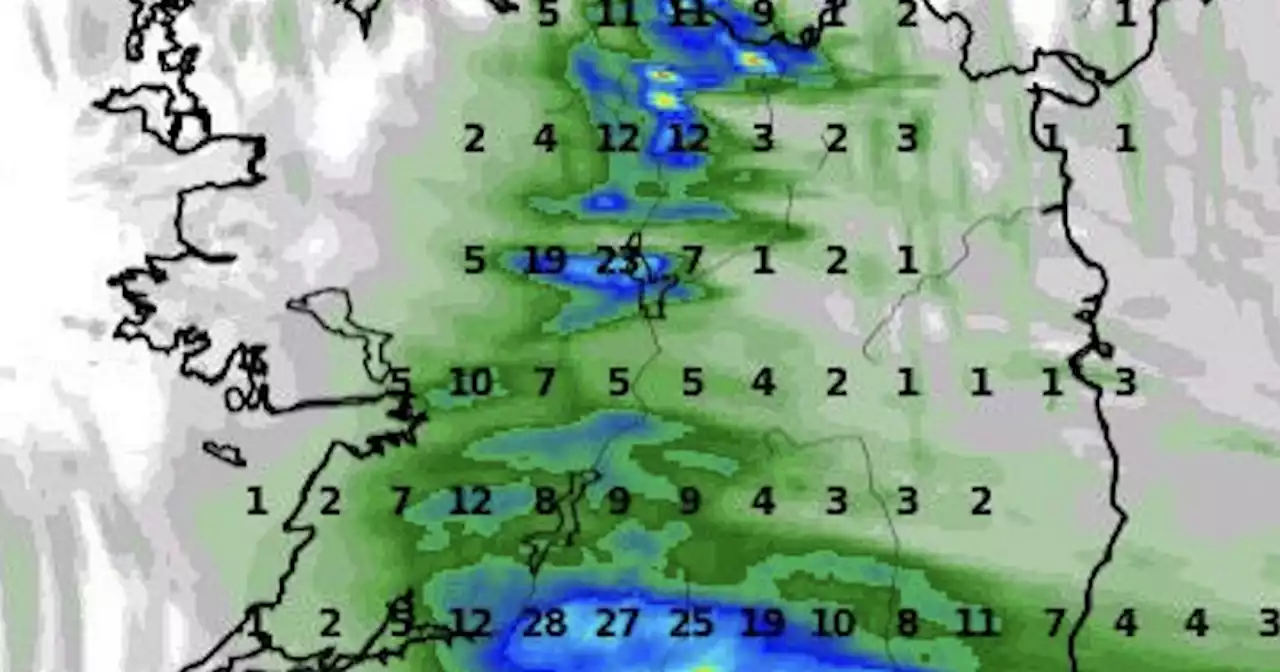 Weather expert pinpoints areas most at risk of heavy thundery showers on Monday