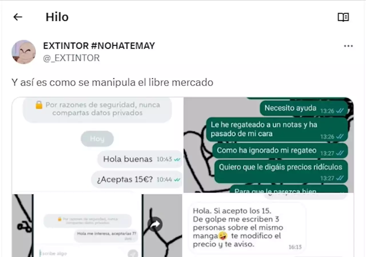 Pide ayuda a sus amigos para regatear un precio en Wallapop y el final no es el que esperas: la estrategia es infalible