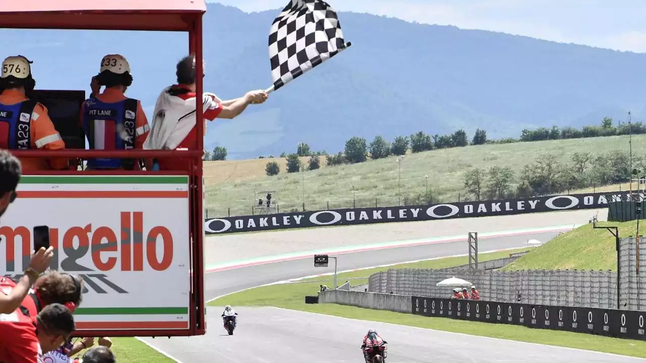 Moto Gp, al Mugello dominio Bagnaia: “Il weekend perfetto”. Podio tutto Ducati: Martin secondo, Zarco terzo