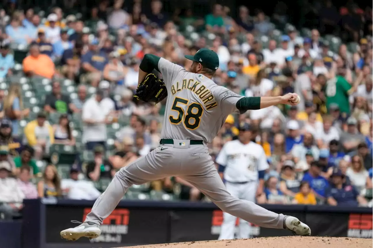 Athletics win fourth straight, beat Brewers 2-1 in 10 innings