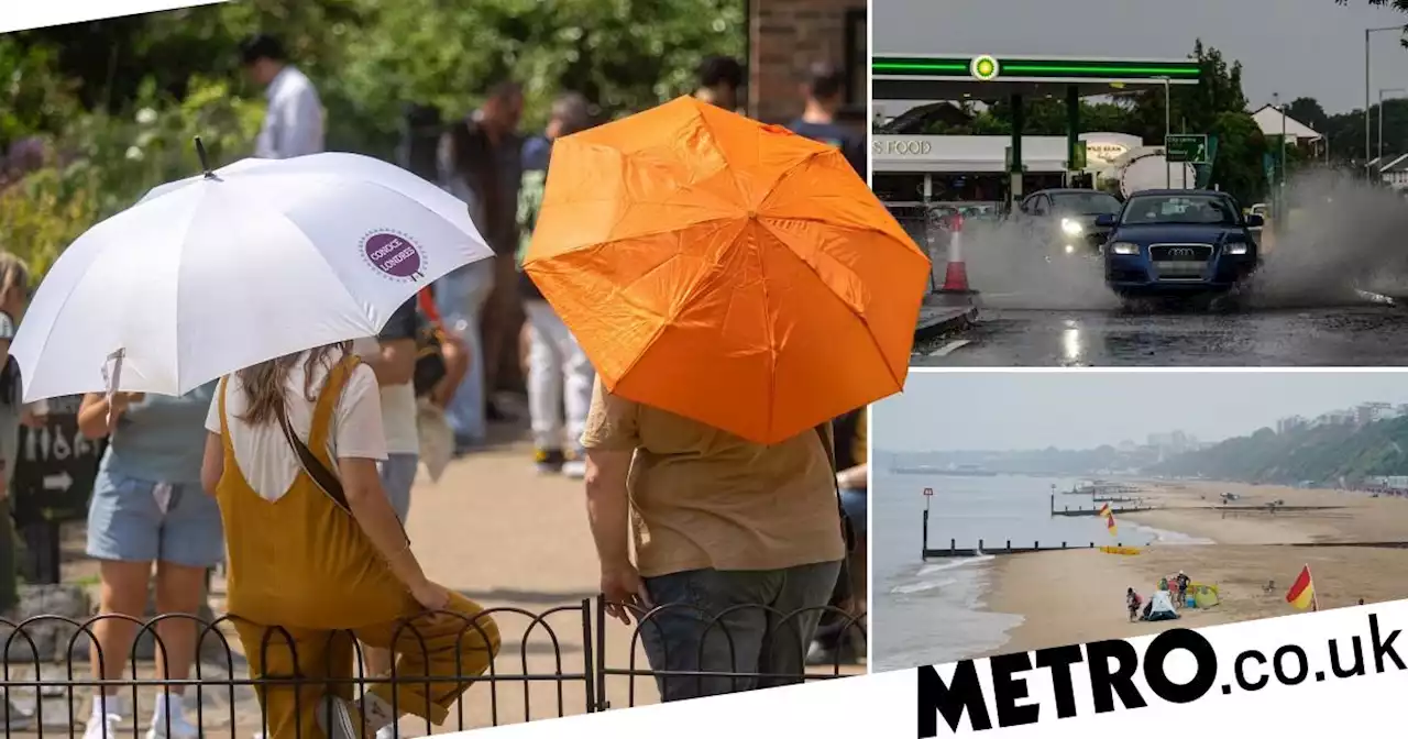 UK will be hotter than Monaco as month's worth of rain to fall in 12 hours