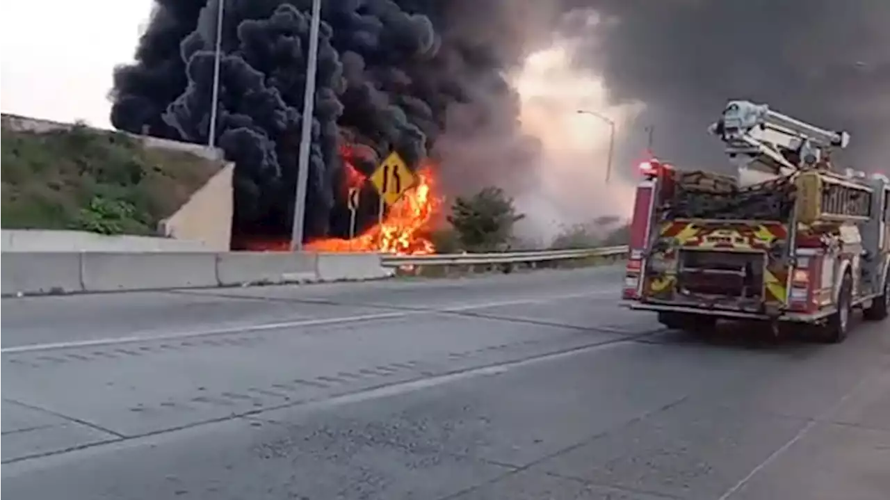 Breaking: Truck fire causes I-95 collapse in Northeast Philadelphia