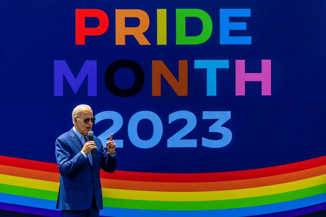 Biden marks LGBTQ Pride Month with celebration on White House South Lawn