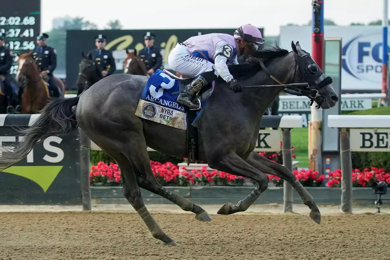 Arcangelo wins Belmont Stakes to make Jen Antonucci 1st female trainer to win the race