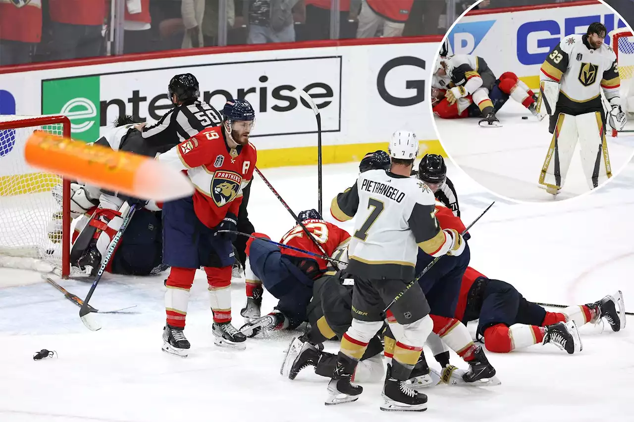 Stanley Cup brawl breaks out as Golden Knights push Panthers to the brink