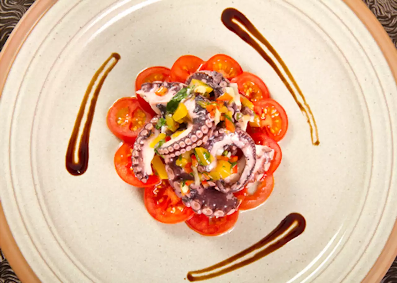 Receta de ensalada de pulpo y mango