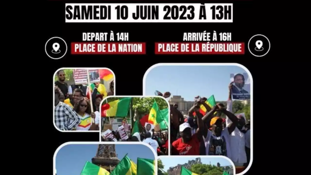 L'opposition sénégalaise manifeste à Paris à l'appel du Pastef