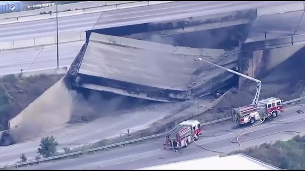 États-Unis: une importante portion d'autoroute s'effondre