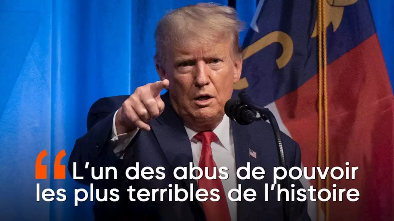 Inculpé, Donald Trump se dit victime d'une 'chasse aux sorcières': 'Ce sont des fous furieux'