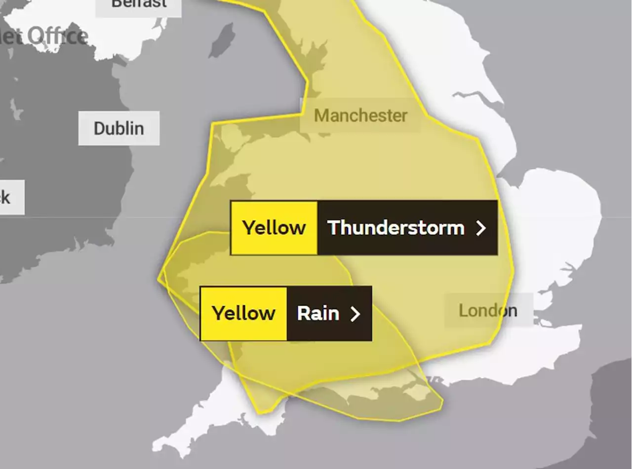 Thunderstorm warnings for West Midlands as Cosford Air Show set to be hit