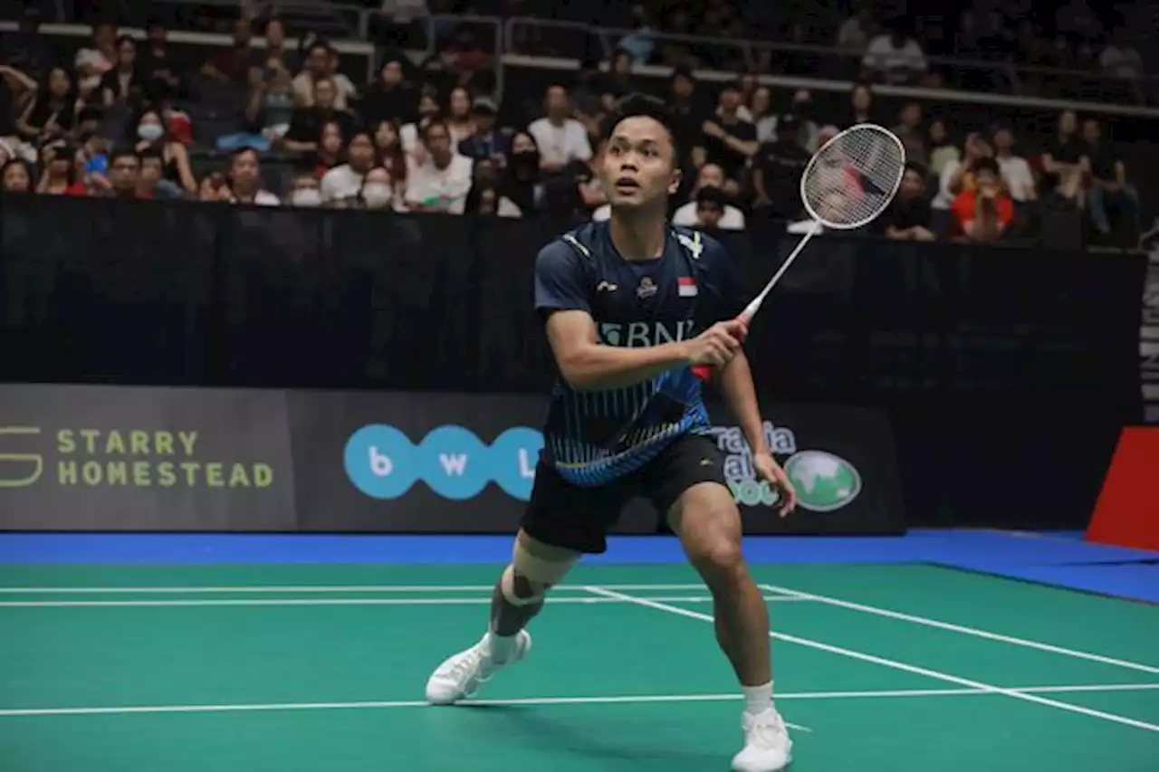 Hasil Final Singapore Open 2023: Tekuk Antonsen 2 Gim Langsung, Ginting Juara