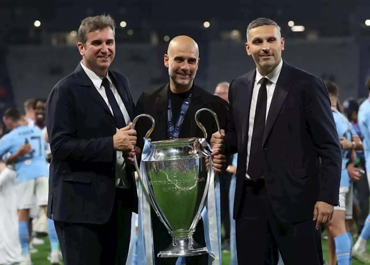 Soccer-Man City triumph was written in the stars, says Guardiola