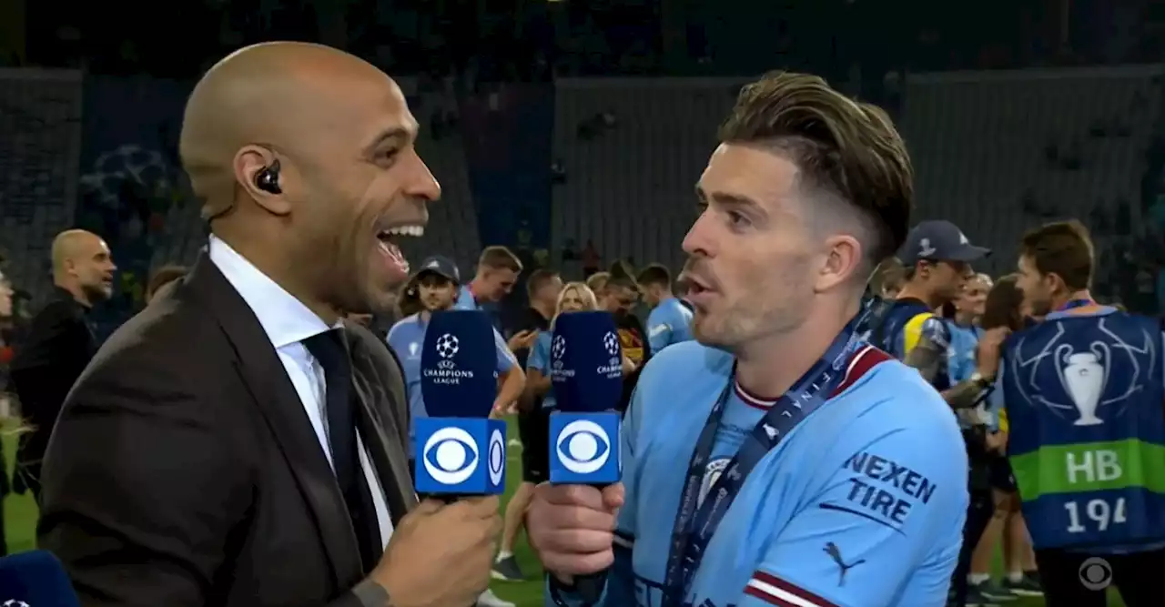 Arsenal fans love Thierry Henry's response to Jack Grealish question