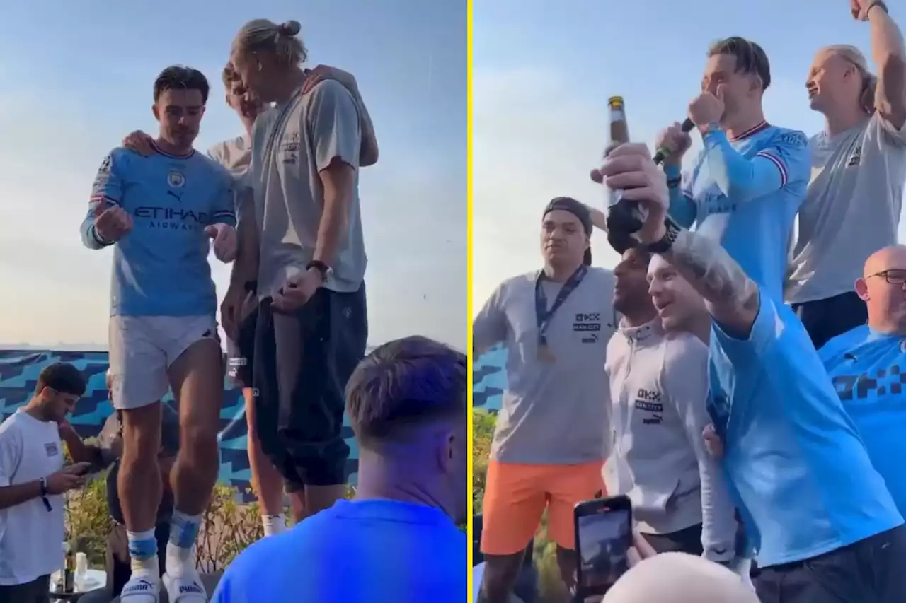 Grealish seen in full kit at 7.30am as Man City stars refuse to end Champions League party