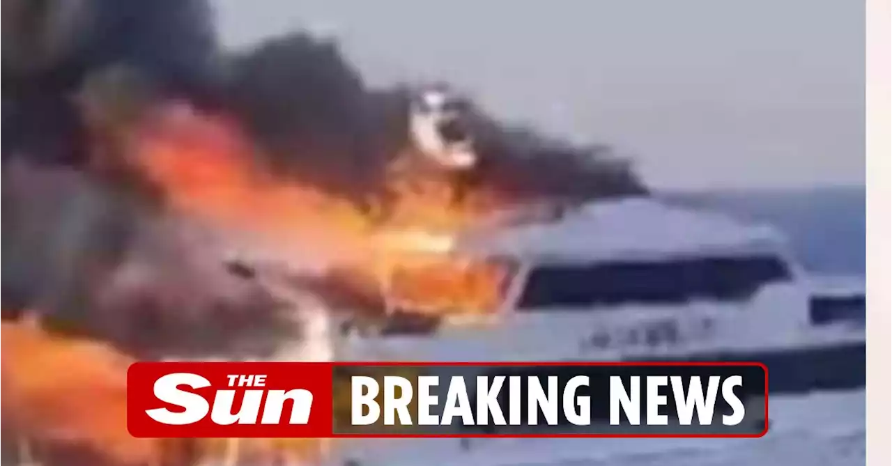 Three missing after tourist boat carrying Brit passengers bursts into flames