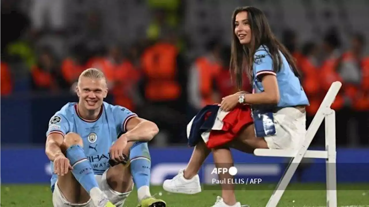 Sosok Kekasih Erling Haaland yang Ikut Rayakan Man City Juara Liga Champions, Sama-sama Pemain Bola - Tribunnews.com