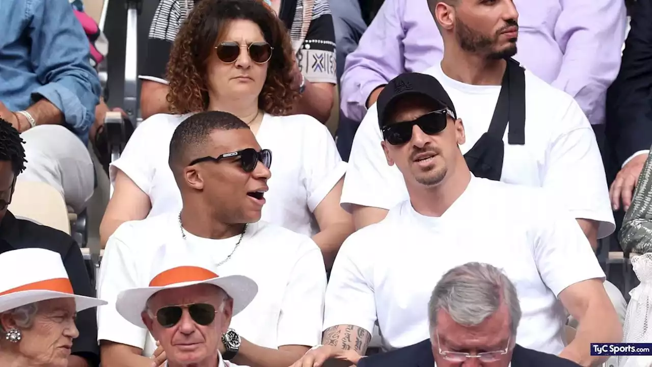 El encuentro entre Kylian Mbappé y Zlatan Ibrahimovic en la final del Roland Garros - TyC Sports