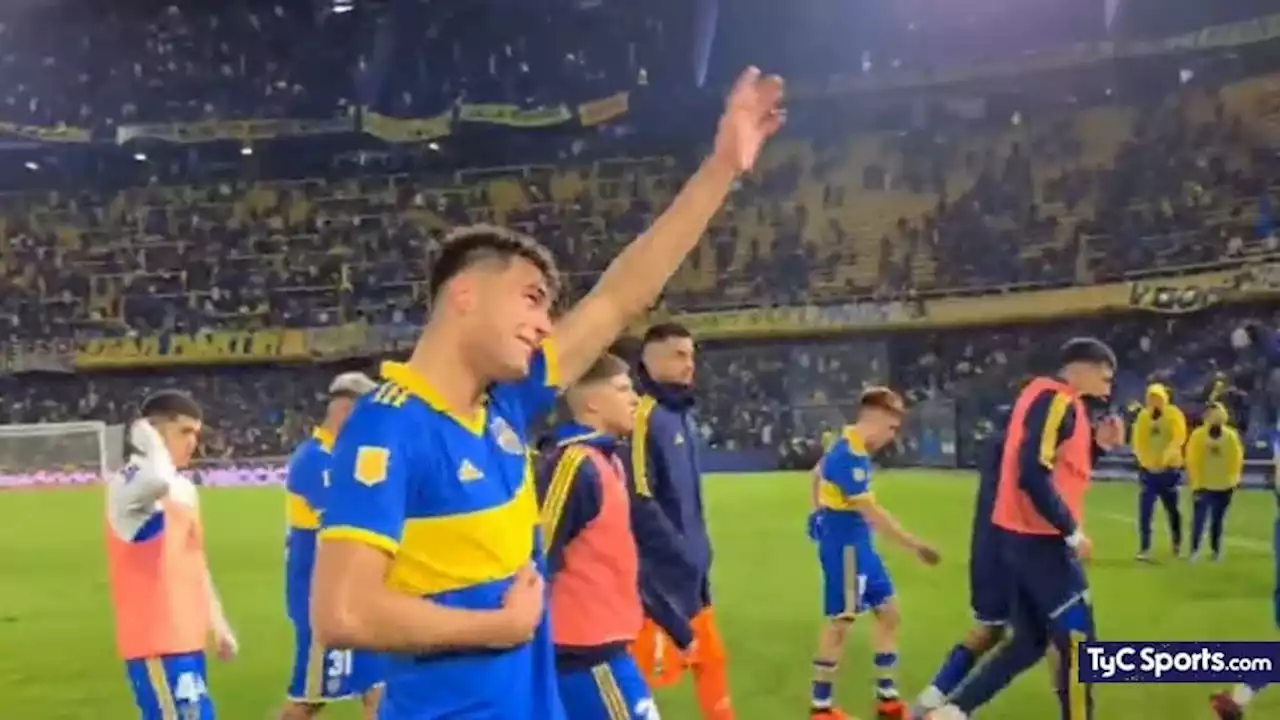 ¡Hasta las lágrimas! La emoción de Anselmino tras su debut en Boca - TyC Sports