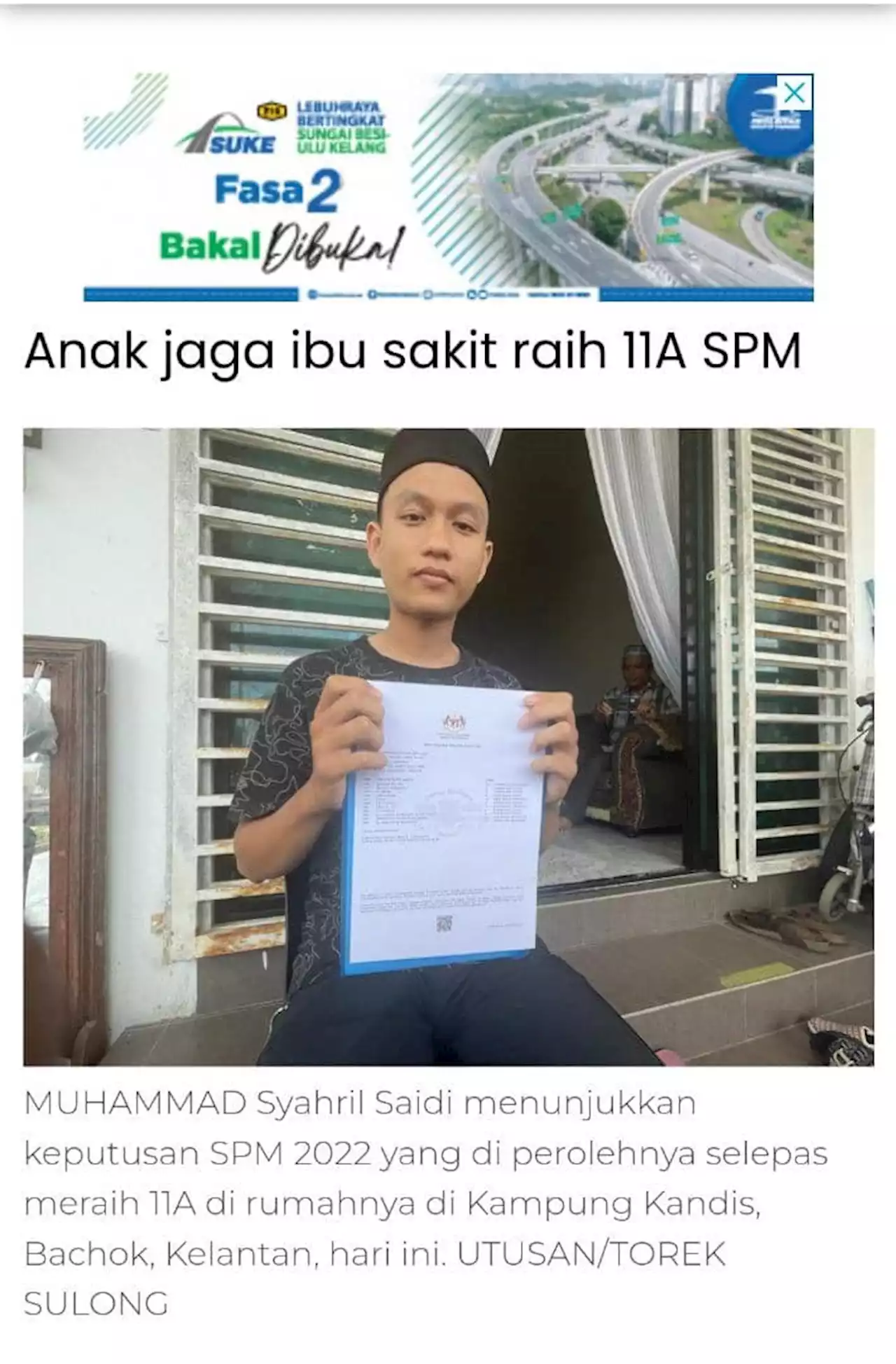 Ibu pelajar 11A SPM meninggal dunia