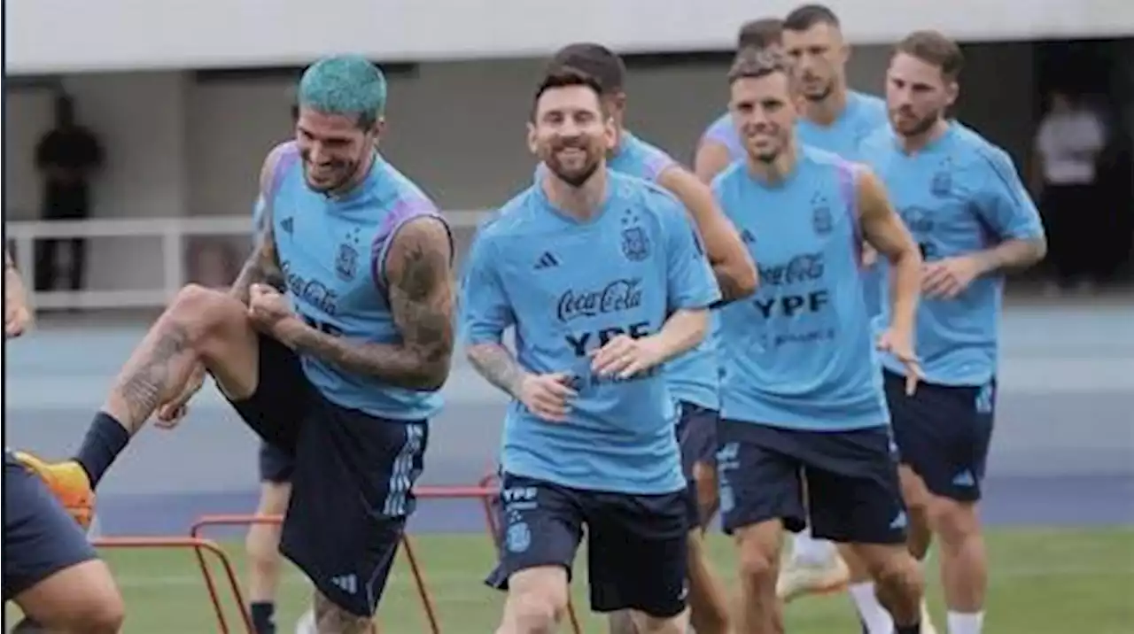 El seleccionado argentino completó un nuevo día de entrenamiento