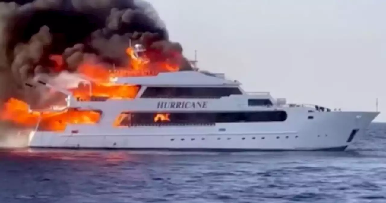 3 British tourists missing after fire on boat in Red Sea