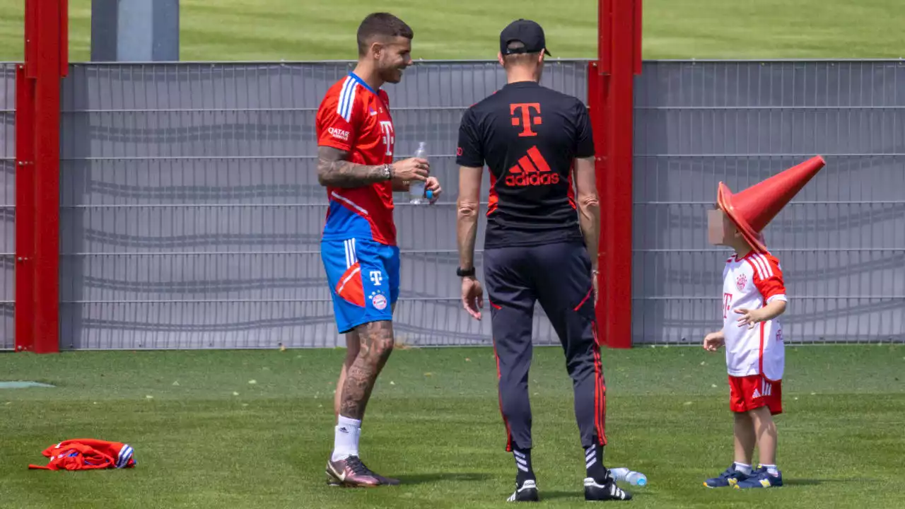 FC Bayern München: Lucas Hernández vor Vertrags-Entscheidung mit Sohn beim Training!