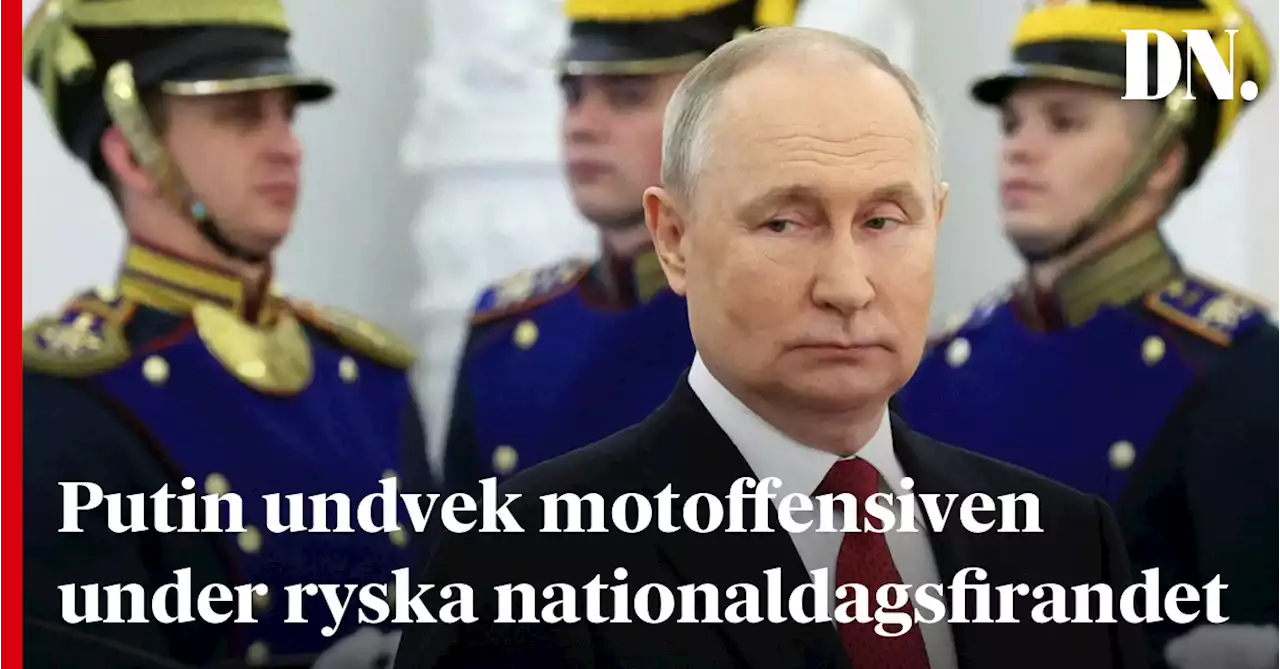 Putin undvek motoffensiven under ryska nationaldagsfirandet